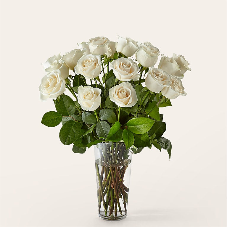 Long Stem White Rose Bouquet