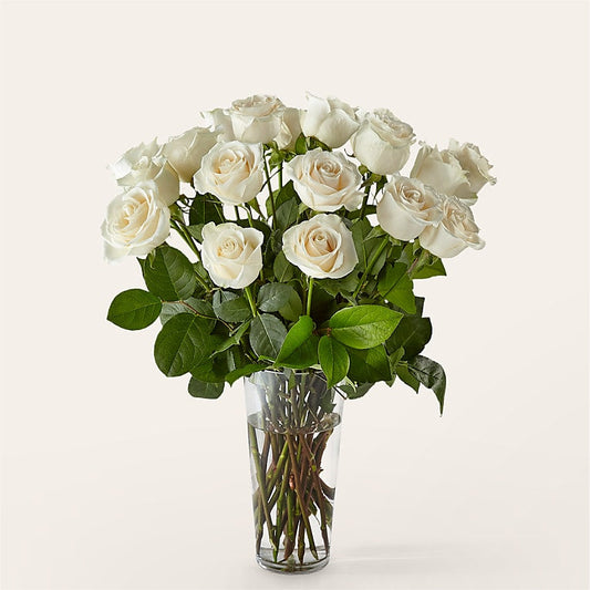 Long Stem White Rose Bouquet