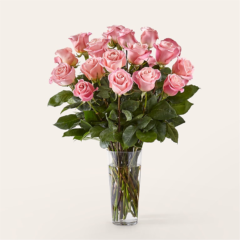 Long Stem Pink Rose Bouquet