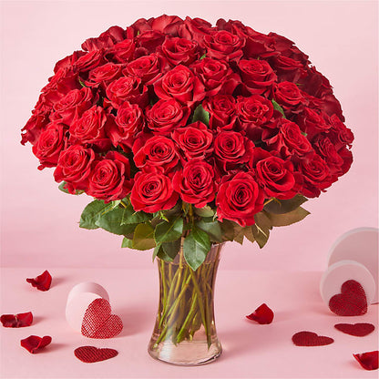 Fifty Long Stem Red Roses