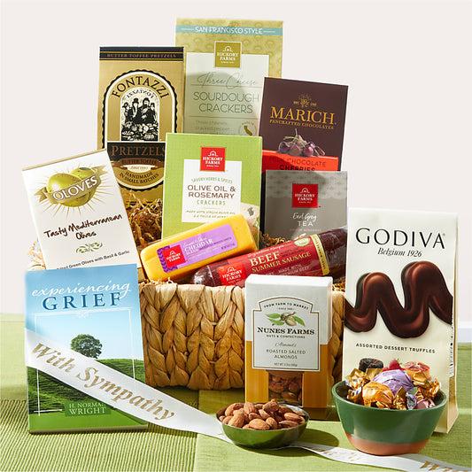 With Sympathy Bereavement Gift Basket