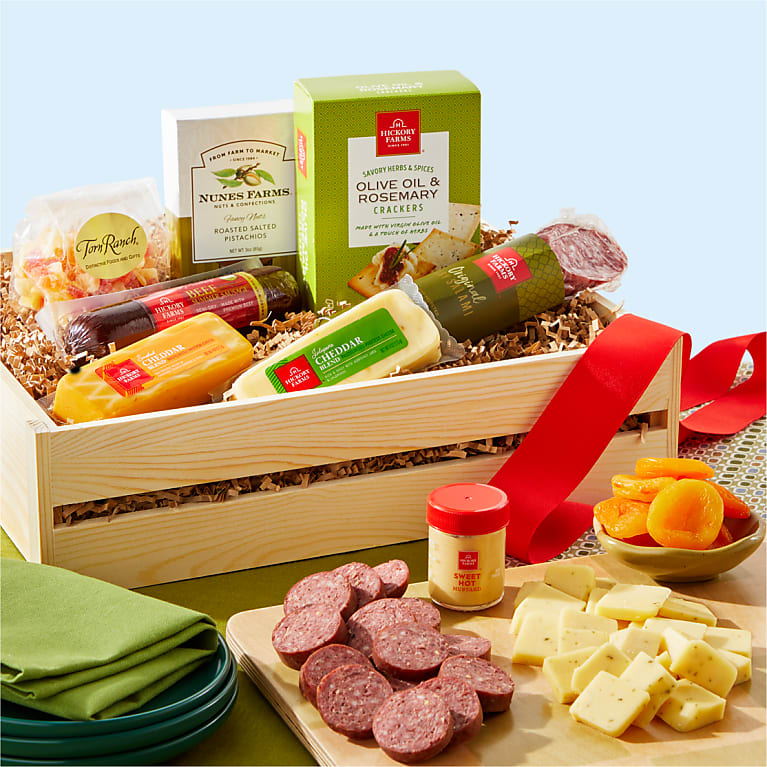 Meat & Cheese Charcuterie Gift Basket