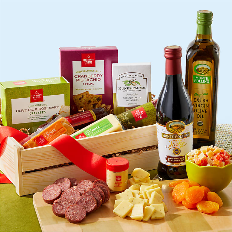 Meat & Cheese Charcuterie Gift Basket